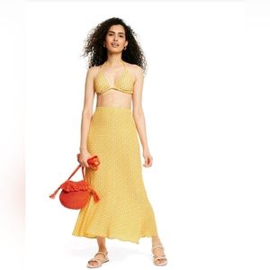 RHODE x Target | Dainty Lotus Print Wrap Top & Midi Skirt Set